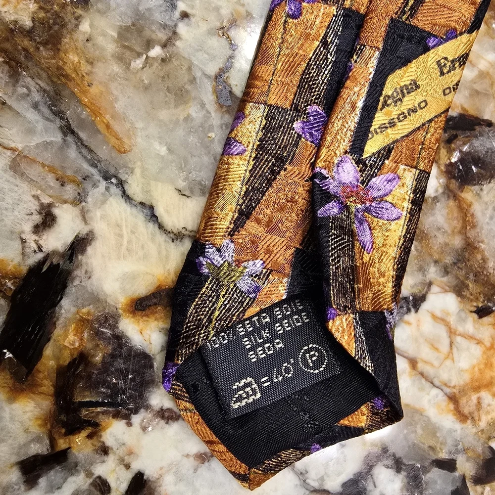 Ermenegildo Zegna silk tie floral Pattern NWT